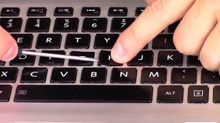 How To Fix Toshiba Satellite P55W Key - Repair Replace Keyboard Key Letter Sized Key