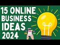 15 Online Business Ideas with Low Investment in 2024