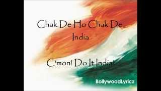 Chak De! India [English Translation] Lyrics