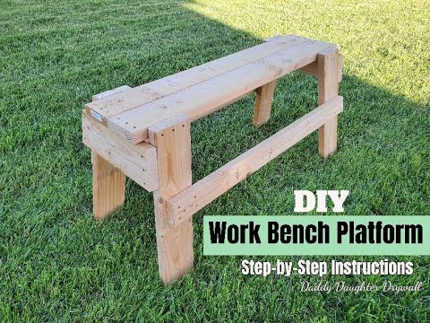 DIY Work Bench Platform Tutorial - How To Build A Work Bench - YouTube