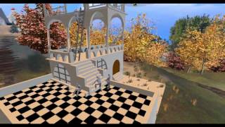My Escher's Belvedere creation in Second Life