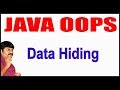 Java Tutorials || Java OOPS  || Data Hiding || by Durga Sir
