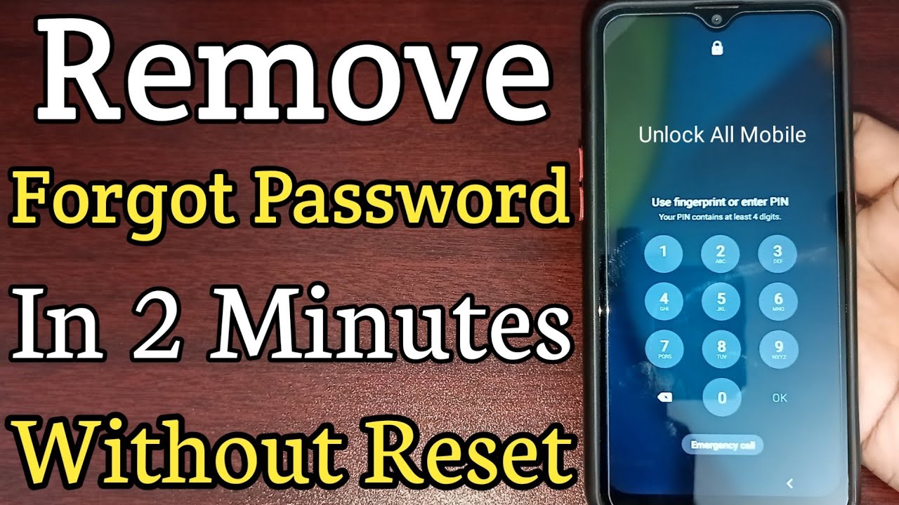 How To Remove Android Mobile Password Lock | Unlock Android Mobile ...