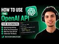 Setting Up Your OpenAI API account
