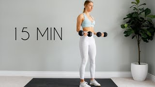 Full UPPER BODY Workout (Tone & Sculpt) - 15 min At Home