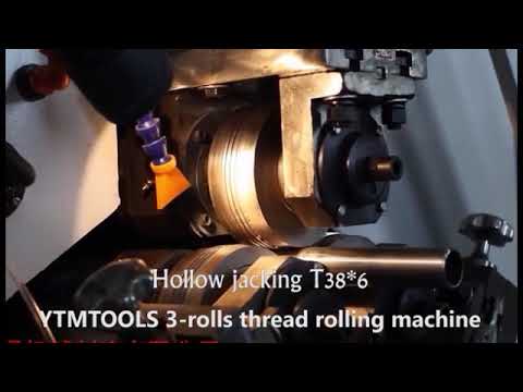 Ytmtools Hydraulic 2 Rolls 3 Axis Thread Rolling Machines Youtube
