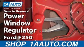 How to Replace Window Regulator 99-12 Ford F250 Super Duty Truck