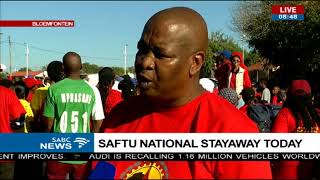 SAFTU National stayaway - Bloemfontein