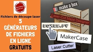 5 générateurs de fichiers de découpe laser GRATUITS