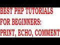 php echo function tutorial |  php print echo function