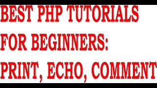 php echo function tutorial | php print echo function