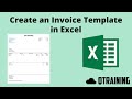 Create Invoice Template in Excel