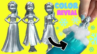 Disney Princess Frozen Color Reveal Dolls with Elsa, Anna, Sven, and Kristoff