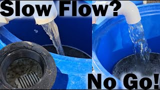 Clogged vs Clean Bead Filter in an Aquaponic System