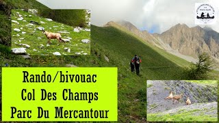 RANDO/BIVOUAC   COL DES CHAMPS  PARC DU MERCANTOUR