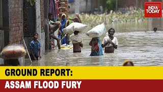 Assam Floods: Thousands Displaced, Over 100 Animals Died As Assam Flood Fury Continues|Ground Report