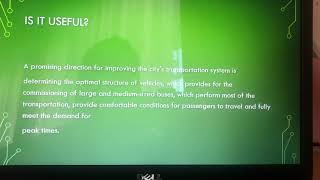 Optimization of the number of buses on the route