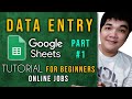 ONLINE JOBS Data Entry Google Spreadsheet Tutorial For Beginners Online Jobs Philippines