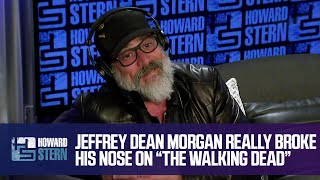 Jeffrey Dean Morgan Really Got His Nose Broken by Andrew Lincoln on “The Walking Dead” (2018)