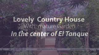 Countr house with garden  El tanque Tenerife  215.000 EUR