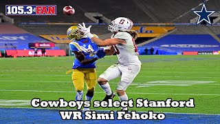 Dallas Cowboys Select Stanford Wide Receiver Simi Fehoko | 2021 NFL Draft