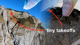 Tiny Takeoff Compilation - Paragliding