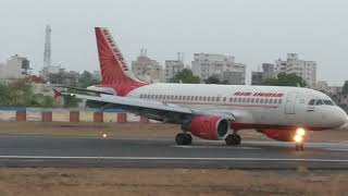 Rajkot airport Gujarat Landing in Runway Eveningરાજકોટ એરપોર્ટ ઉતરતું પ્લેન (વિમાન) સાંજે