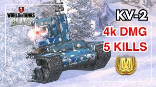 KV-2 | WOT Blitz Ace Mastery Gameplay