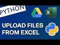 (Python Project) Upload Files To Google Drive From An Excel File With Google Drive API in Python