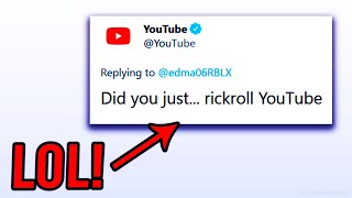 YouTube Got RICK ROLLED!