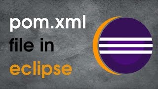 How to edit maven project's pom file in eclipse?- hadoop project example