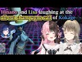 【VCR GTA3/VSPO!】Hinano and Lisa laughing at the all-out champagne call of Kokage Tsumugi