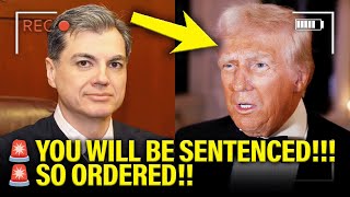 🚨 NY Judge ORDERS Trump to Be SENTENCED FOR CRIMES