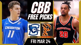 Sweet 16 March Madness Picks | CREIGHTON vs PRINCETON (3/24/23) 2023 NCAA Tournament Predictions