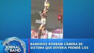 Bandidos furtam câmeras inteligentes da Polícia de São Paulo | Jornal da Band