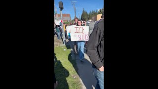 Stanwood students walk out in protest of ICE