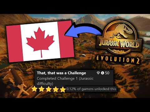 Canada on JURASSIC difficulty level | Challenge mode | Jurassic World Evolution 2