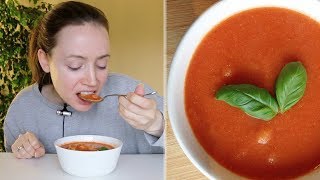 ASMR Whisper Eating Sounds | Tomato Soup