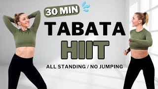 🔥30 MIN TABATA HIIT🔥SWEATY FULL BODY WORKOUT🔥ALL STANDING🔥No Equipment🔥No Repeat🔥