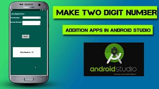 Adding Two Numbers Simple Android app Tutorial ! Two Number Addition Android App in Android Studio