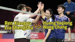 Huang Yaqiong and Wang Chang vs Ren Xiangyu and Liu Shengshu