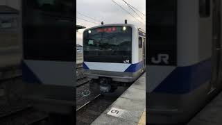 内原駅 普通列車 勝田行 到着