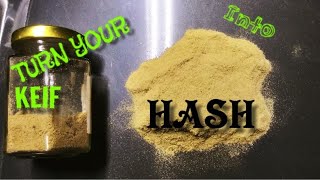 HOW TO MAKE HASH.OUT of KEIF/Dry Sift..USING A CLOTHES IRON..