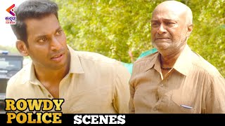 Best Emotional Scene | ROWDY POLICE Kannada Movie | Vishal | Raashi Khanna | Kannada Filmnagar