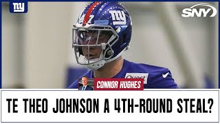 NFL Insider on Giants potential fourth-round gem TE Theo Johnson | SNY