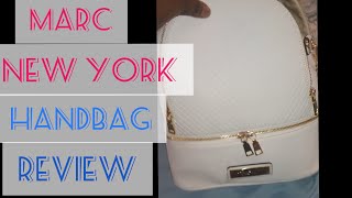 Marc New York review Haul backpack handbag purse white \u0026 gold from Ross