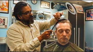 💈 Puro Scissor Snipping ASMR | Exploring Puro Handsome Barbershop in Vibrant San