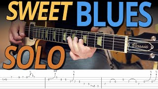 Sweet Blues Guitar Solo with TABS // DBL 272