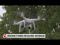 Drone finds missing woman