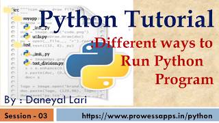 #3 Python Tutorial for Beginners | Different ways to run Python script | Using IDLE | Using eclipse